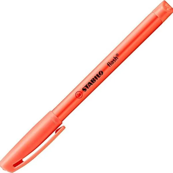 Fluorescencinis žymeklis Stabilo Flash Raudona 10 vnt.