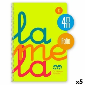 Записная книга на пружине Lamela Жёлтый Лист 80 Листья (5 штук)