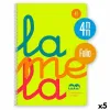 Записная книга на пружине Lamela Жёлтый Лист 80 Листья (5 штук)