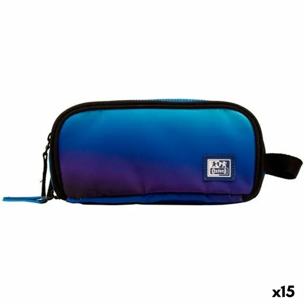 Тройной пенал Oxford KANGOO GRADIENT SPACE Синий 23 x 8,5 x 10 cm (15 штук)