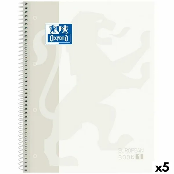 ноутбук Oxford CLASSIC EUROPEANBOOK Белый A4 80 Листья (5 штук)