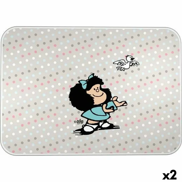 Aizsargājošs paklājs Mafalda BIRD Daudzkrāsains PVC 47 x 33 cm Galda drāna (2 gb.)