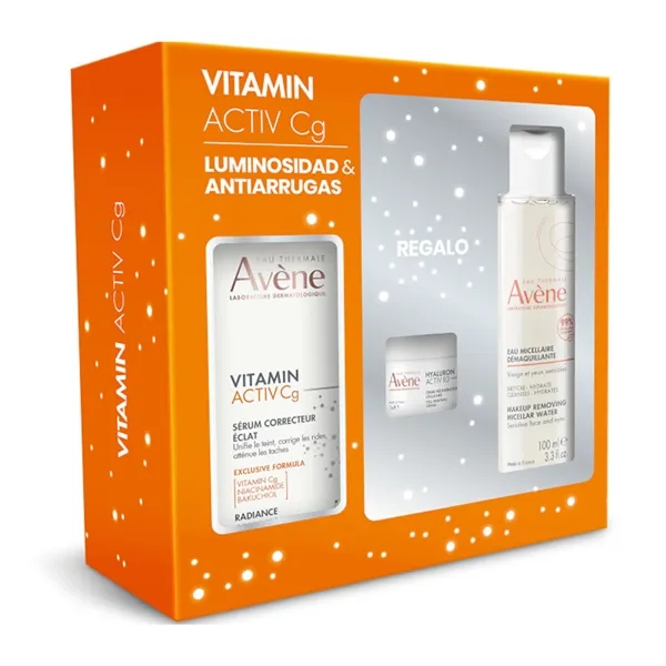 Avène Pack Vitamin Activ Cg Serum 30ml + Hyaluron Activ B3 Cream 7ml + Micellar Water 100ml