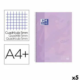 Записная книга на пружине Oxford A4 80 Листья (5 штук)