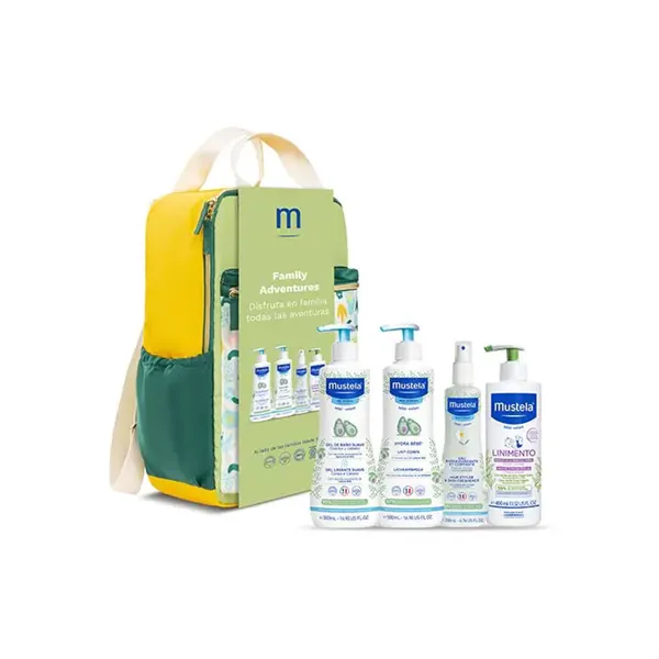 Mustela Family Pastel Backpack Set 5 pieces