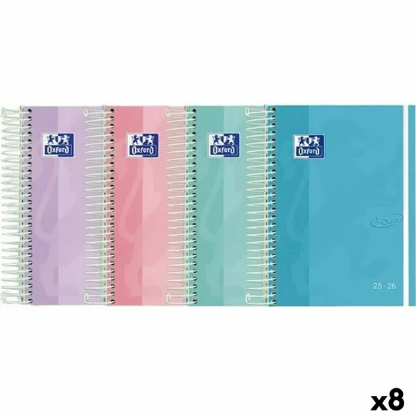 Diary Oxford TOUCH 1/8 12 x 18 cm 2025-2026 (8 Units)