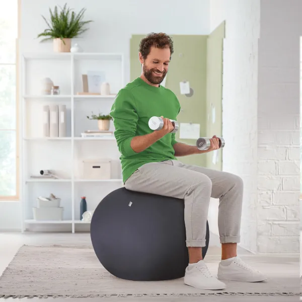 Puhallettava istuin Leitz ["Ergo Active"] Tumman harmaa