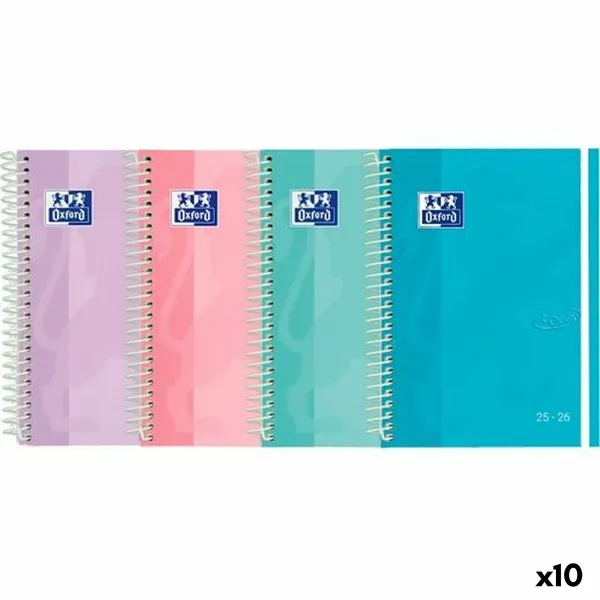 Dienoraštis Oxford TOUCH 1/4 15 x 21 cm 2025-2026 (10 vnt.)