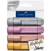 Fluorescējošo Marķieru Komplekts Faber-Castell TEXTLINER 4 Daudzums (5 gb.)