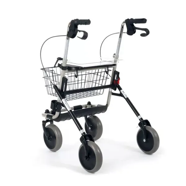 Invacare Folding Walker With Seat and Integrated Brakes