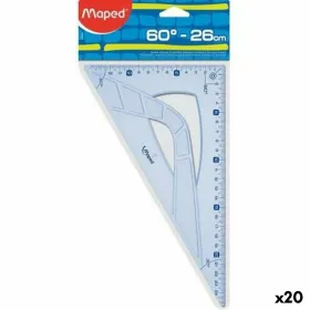 Slīpums Maped GEOMETRIC 60º Caurspīdīgs 26 cm (20 gb.)