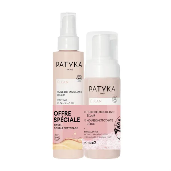 Patyka Cleansing Oil 150ml + Cleansing Foam 150ml Set of 2 Pieces