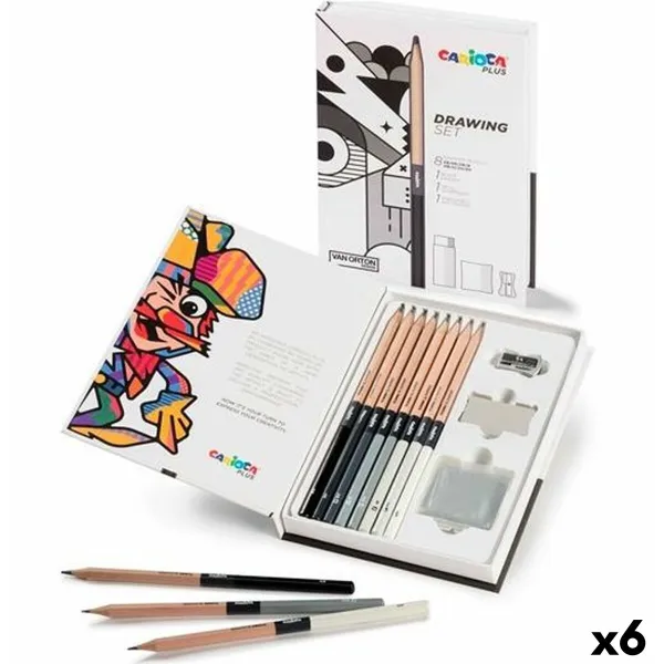 Piirustussetti Carioca PLUS DRAWING (6 osaa)