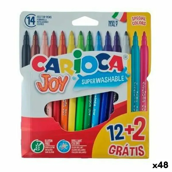 Набор маркеров Carioca JOY Разноцветный 12 Предметы (48 штук)
