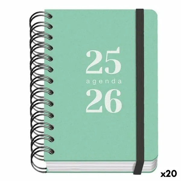 Расписание DOHE GRAMMAR Зеленый A6 120 x 170 mm 2025-2026 (20 штук)