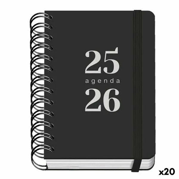 Расписание DOHE GRAMMAR Чёрный A6 120 x 170 mm 2025-2026 (20 штук)