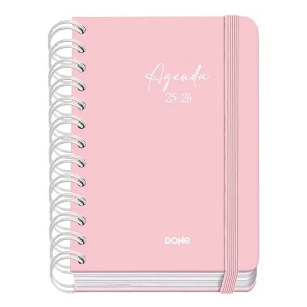 Päivyri DOHE SERENITY WIRE´O Pinkki A6 120 x 170 mm 2025-2026 (20 osaa)