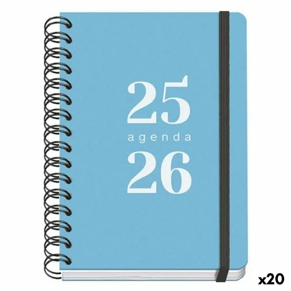 Dienoraštis DOHE GRAMMAR Mėlyna A5 150 x 210 mm 2025-2026 (20 vnt.)