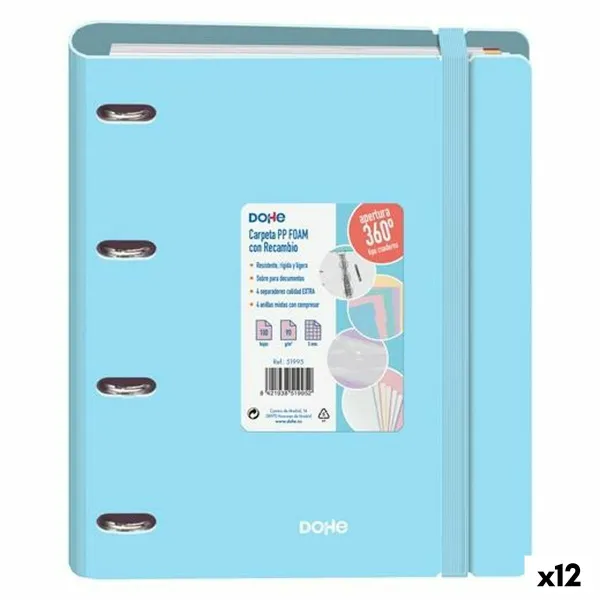 Gredzenveida stiprinājums DOHE Pasteļzils A4 (12 gb.)