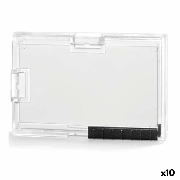 Henkilökortin haltija Durable PUSHBOX DUO Läpinäkyvä Muovinen 5,4 x 8,7 cm (10 osaa)