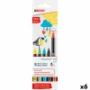 Set of Felt Tip Pens Edding New Glitter Multicolour 5 Pieces (6 Units)