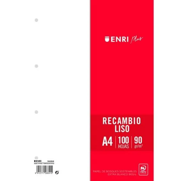 Запасные лезвия ENRI Белый A4 100 Листья (24 штук)