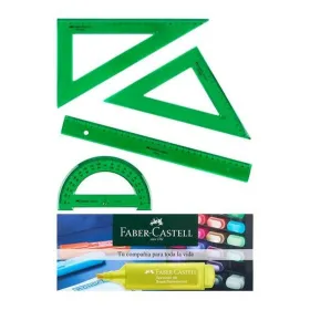 набор правил Faber-Castell Зеленый 4 Предметы (10 штук)