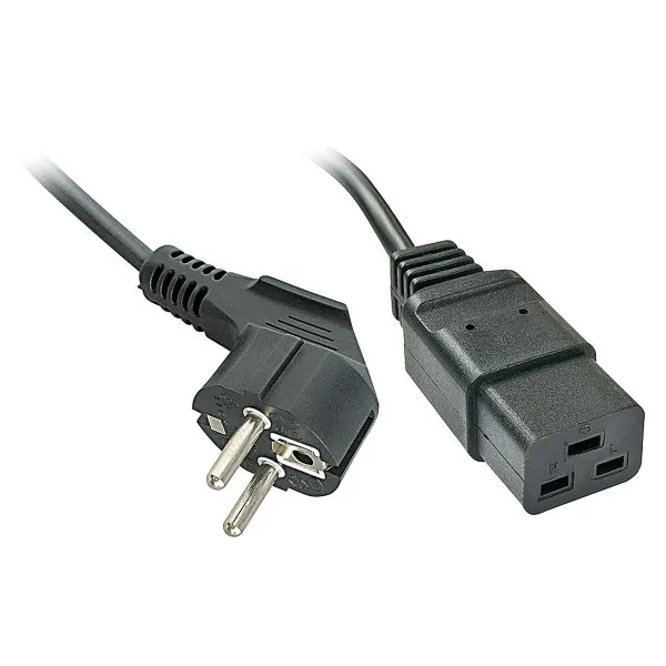Voolujuhe Schuko/IEC C19 LINDY 2 m Must