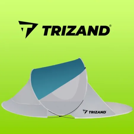 Beach tent 220x120x90cm - turquoise - gray