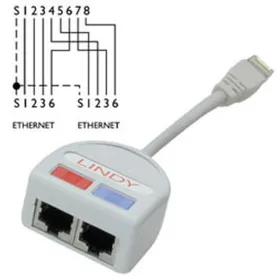 Адаптер UTP LINDY 34002 Серый