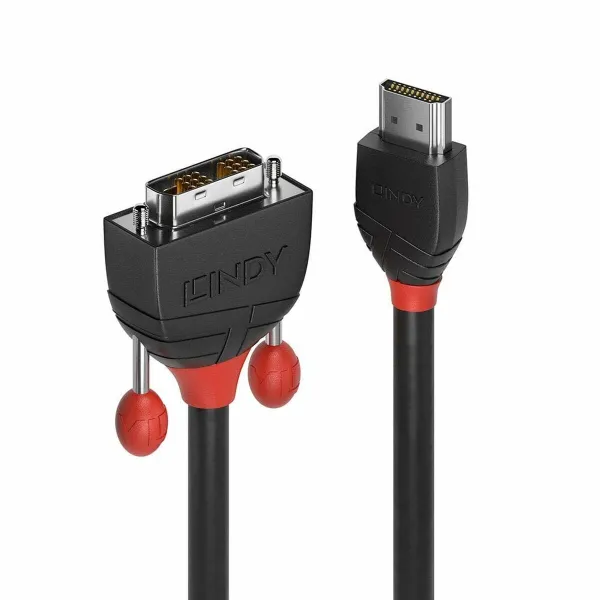 HDMI uz DVI Kabelis LINDY 3 m Melns