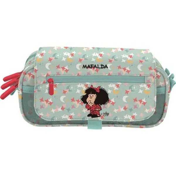 Тройной пенал Mafalda Разноцветный 23 x 10 x 10 cm