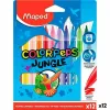 Flomasteru Komplekts Maped COLOR´PEPS JUNGLE Daudzkrāsains 12 Daudzums (12 gb.)