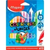 Set of Felt Tip Pens Maped COLOR´PEPS JUNGLE Multicolour 12 Pieces (12 Units)