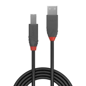 USB A - USB B Kaabel LINDY Must 7,5 m (1 Ühikut)