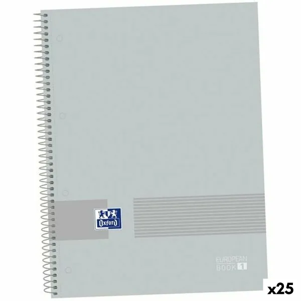 Harjoituskirjasetti Oxford &YOU EUROPEANBOOK Harmaa A4+ 80 Levyt 5 Kappaletta (25 osaa)