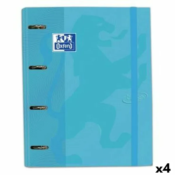 Žiedinis segtuvas Oxford TOUCH Pastelės mėlyna A4+ (4 vnt.)