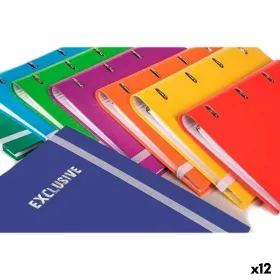 Žiedinis segtuvas Pacsa EXCLUSIVE Spalvotas A4 (12 vnt.)
