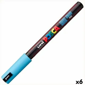 Fluorescent Marker POSCA PC-1MR Blue (6 Units)