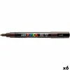 Marķieris POSCA PC-3M Tumši brūns (6 gb.)