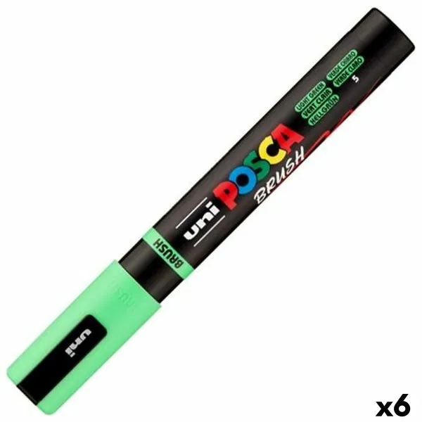 Marker BRUSH POSCA PC-5BR Heleroheline (6 Ühikut)