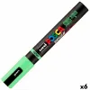 Huopakynä BRUSH POSCA PC-5BR Vaaleanvihreä (6 osaa)