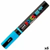 Huopakynä BRUSH POSCA PC-5BR Vaaleansininen (6 osaa)