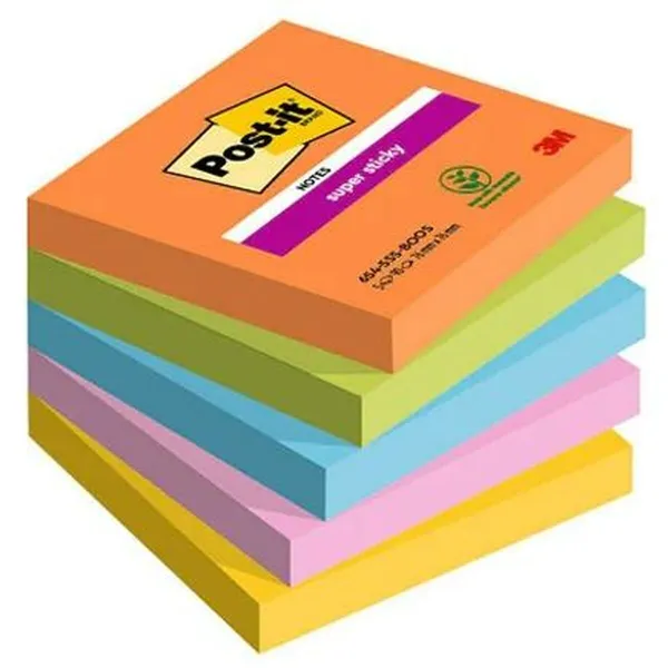 Стикеры для записей Post-it Разноцветный 76 x 76 mm 5 Предметы (12 штук)