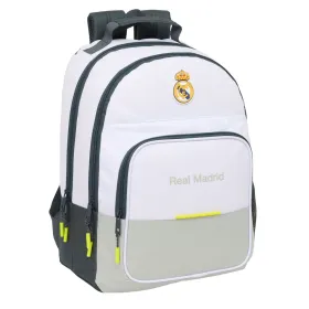 Mokyklinis krepšys Real Madrid C.F. Balta 32 x 42 x 16 cm