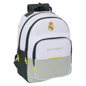 Kooliseljakott Real Madrid C.F. Valge 32 x 42 x 15 cm