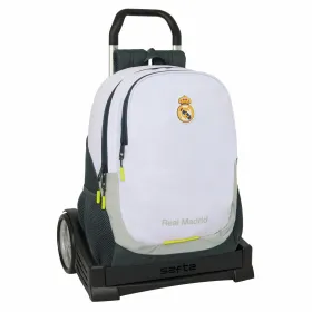 Kooliseljakott Real Madrid C.F. Valge 32 x 44 x 16 cm