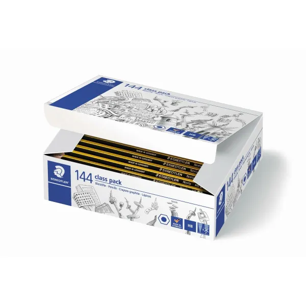 Pencil Set Staedtler NORIS HB Hexagonal HB 144 Pieces (7 Units)