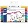 Šķidrie krīta marķieri Staedtler LUMOCOLOR 10 Daudzums (6 gb.)