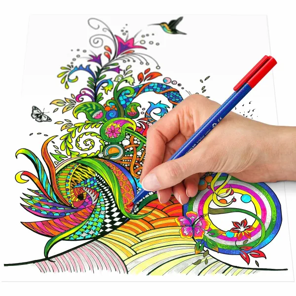 Set of Felt Tip Pens Staedtler Triplus Multicolour 10 Pieces